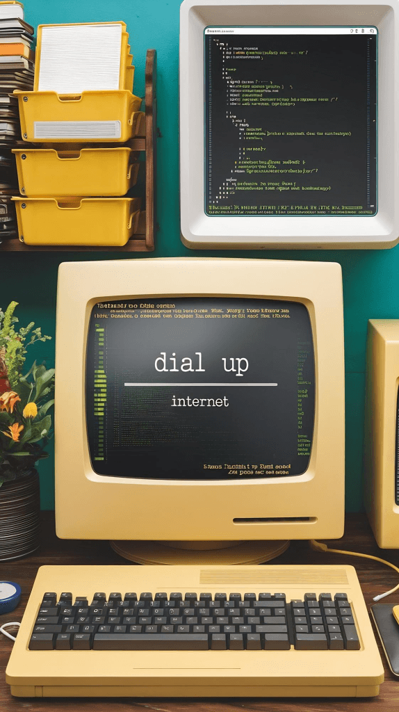 Outdated, slow business website on a laptop highlighting the need for a redesign