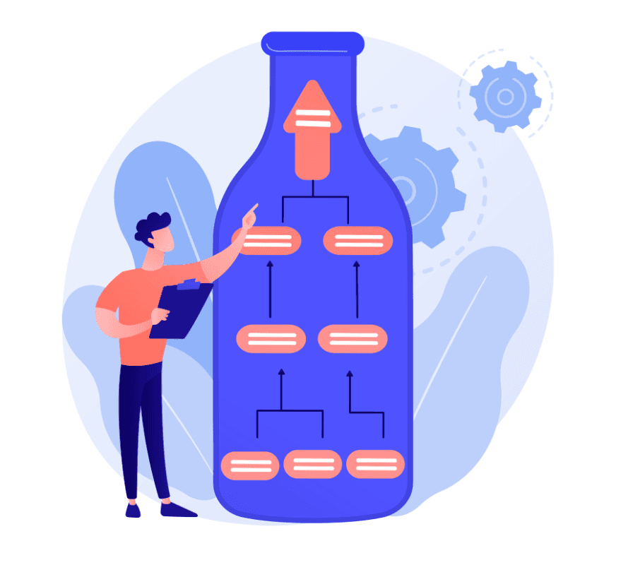 Diagram showing how white-label web development removes an agency delivery bottleneck