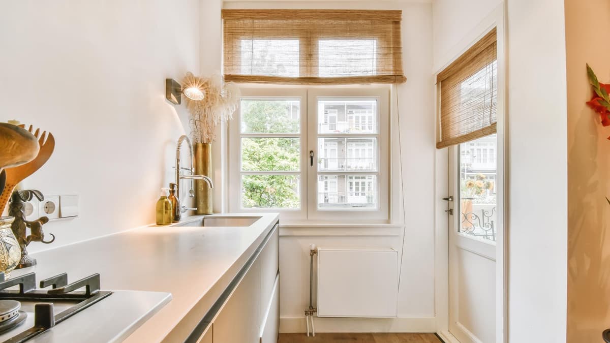 Finished kitchen remodel photographed in natural light for a contractor